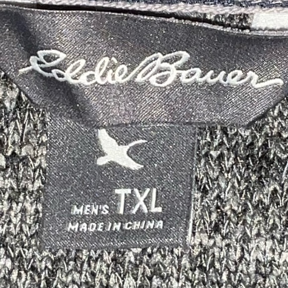 Eddie Bauer Men’s Navy Blue 1/4 Zip Sweater - Picture 3 of 6